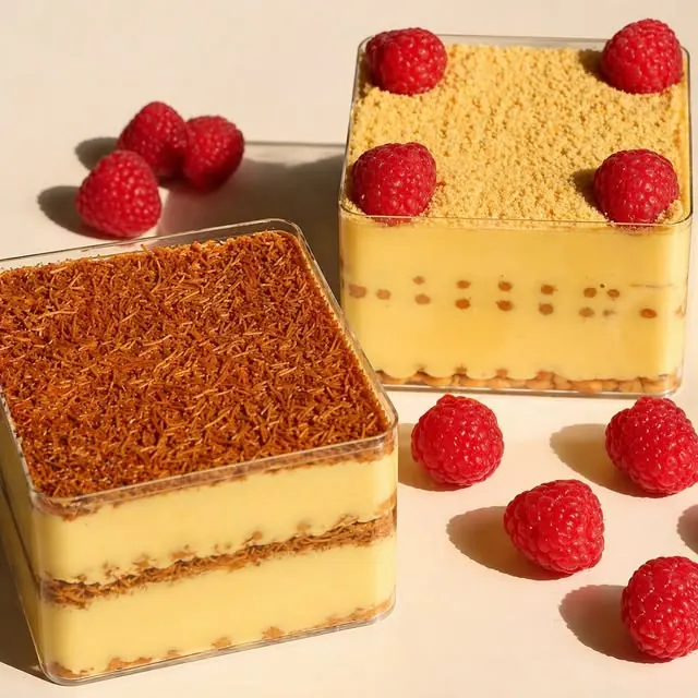 Layered dessert cups